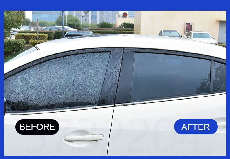 NEW 2 PCS Set Car Glass Defrost Anti-Rain Anti Iced  Water Spray Repellent Nano Coating Hydrophobic Waterproof Agent Oil Film Removing  Auto Glass Film Agent Car Accessories Cleaning Supplies