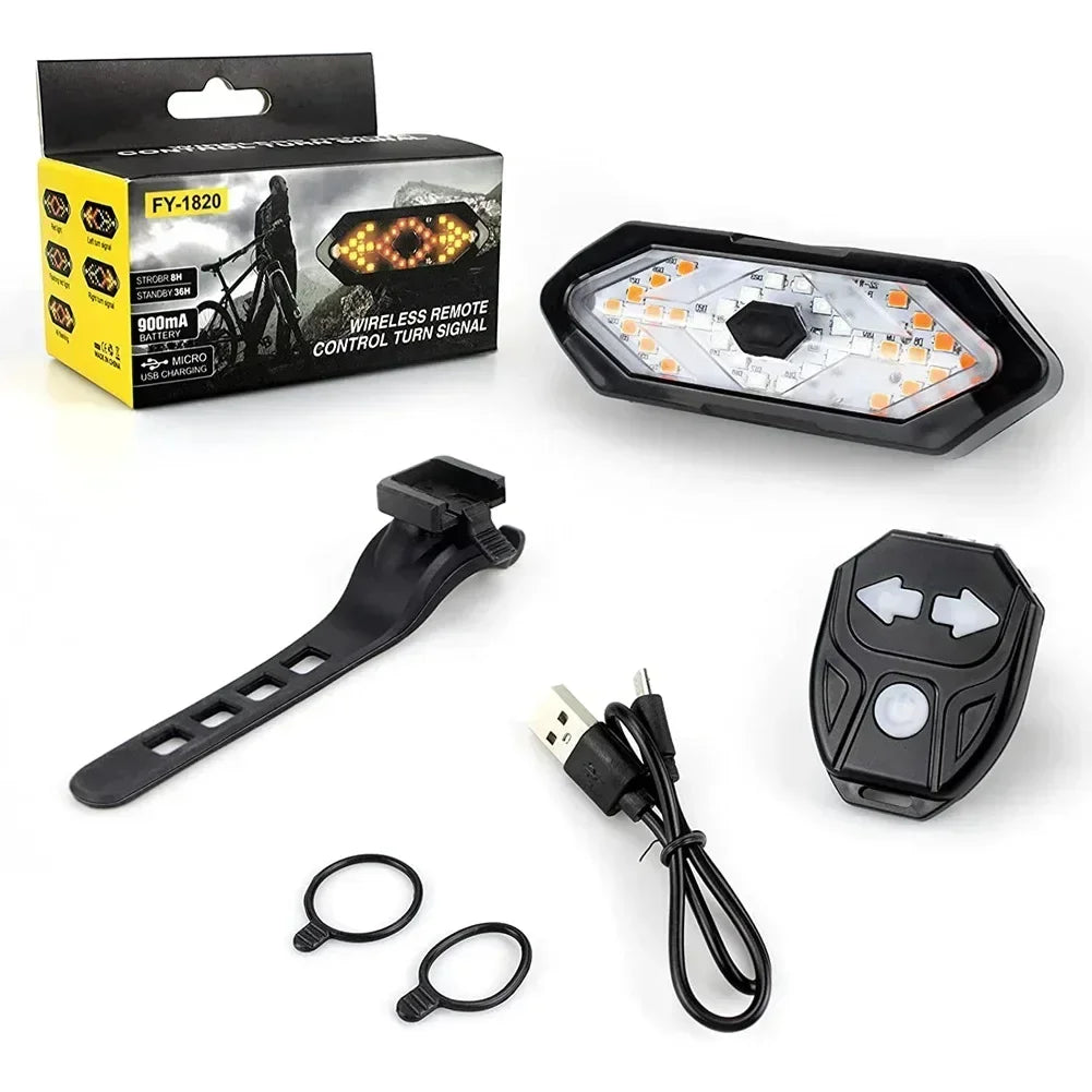 5 PCS Set Bike Turn Light + Horn IP66 Waterproof USB Rechargeable LED Safety Tail Lamp for MTB Road Cycling Accessories