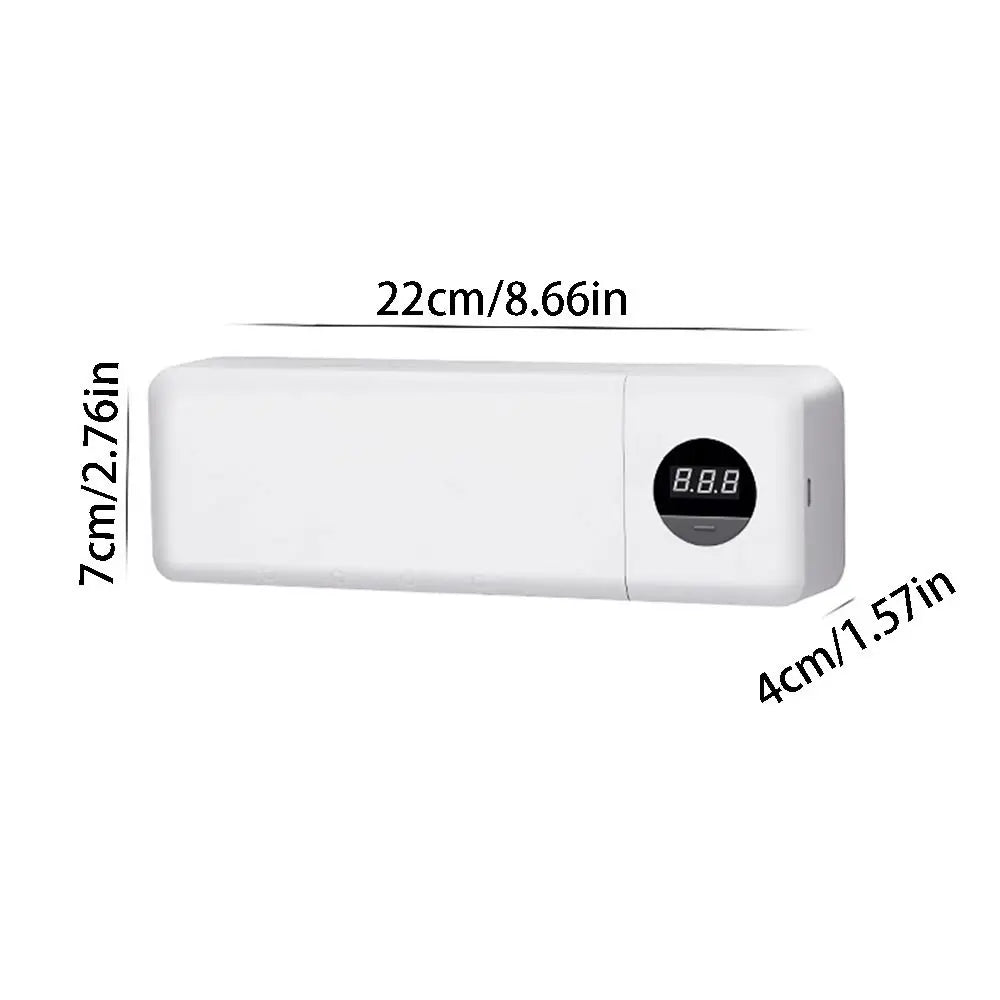 4 Slots UV Sterilization Toothbrush Holder Intelligent Sterilization No Punch Smart Toothbrush Rack Digital Display Rechargeable