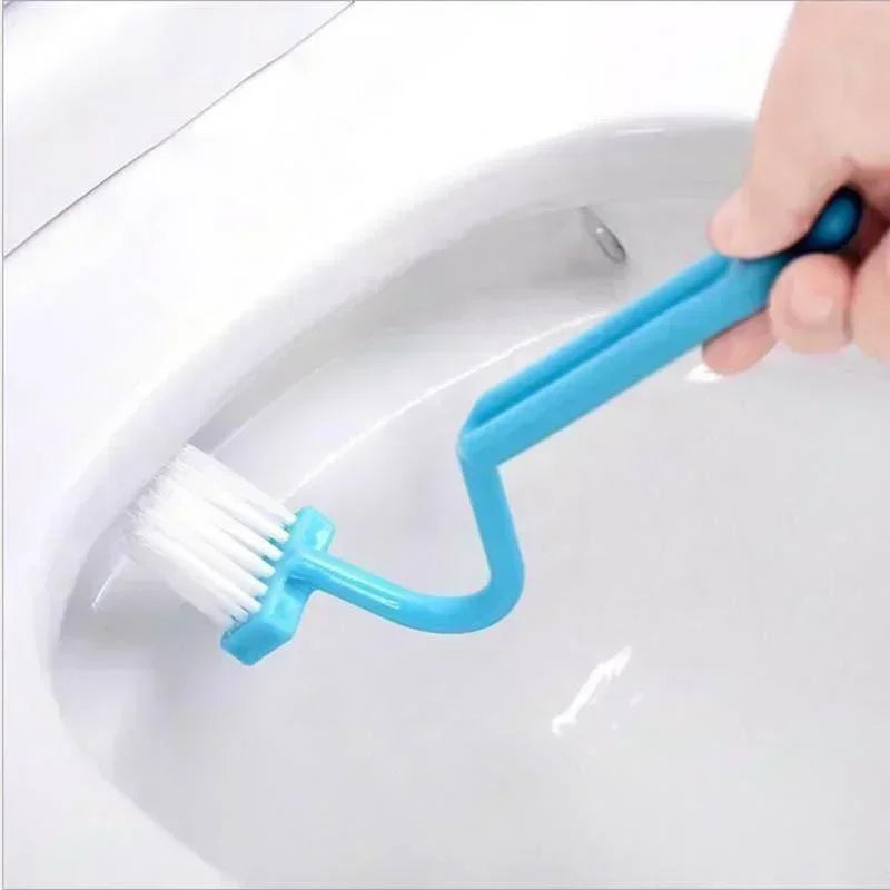 NEW 3PCS Set Curved Toilet Brush Long Handle Toilet Kitchen Sink Cleaning Brushes Household Deep Cleaning Tools Bathroom Accessories