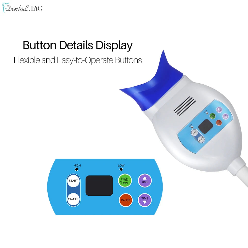 Dental Teeth Whitening Lamp Professional Cold Light Bleaching LED Machine Dentistry Equipment Clamp Table Style Oral Hygiene Care