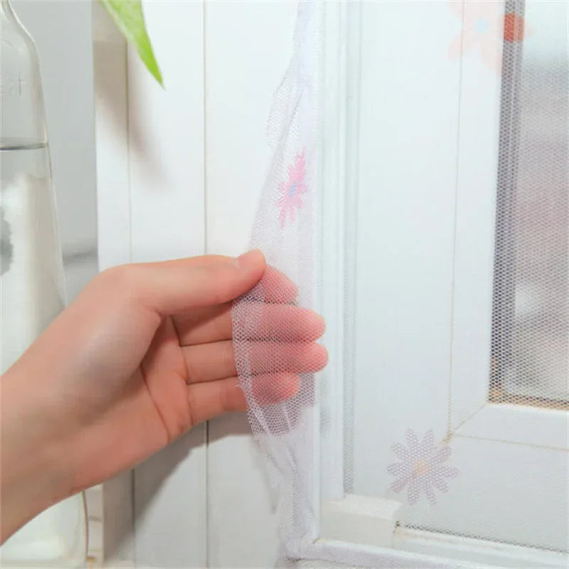 1PC DIY Mosquito Net for Bed Window Home Textile the Mesh Indoor Self-Adhesive Anti-Insect and Fly Screen Curtains Garden Home Office Windows Net
