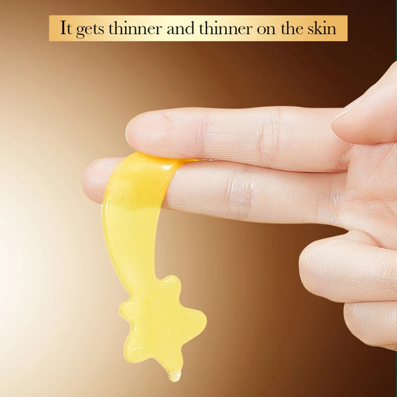 NEW 20PCS Set 24K Gold Crystal Collagen Eye Mask Anti Wrinkle Dark Circles Moisturizing Anti wrinkle Anti-Aging Eye Patches Women Beauty Salon Spa Accessories Korean Skin Care Products