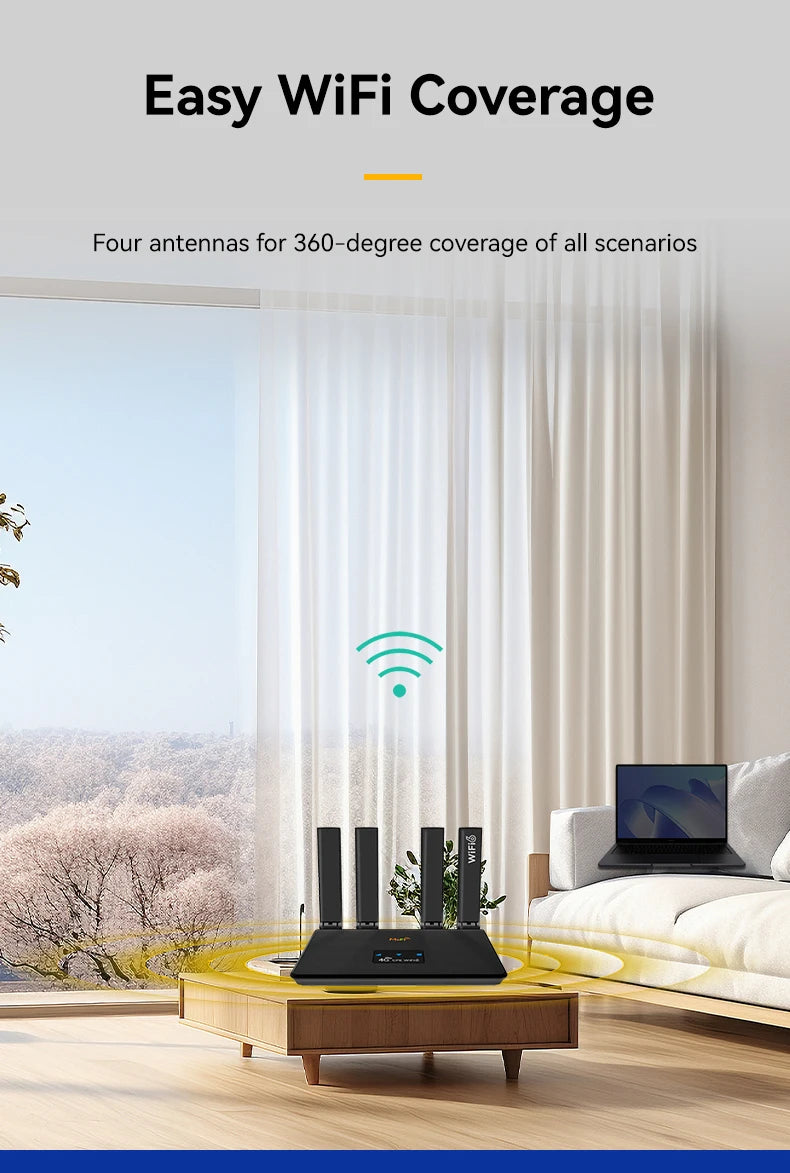JODUXE-Link 4G LTE Cellular Router WI-FI 6 Routers With SIM Card Slot Support 32 User Wireless WI-FI-Router For Asia Africa Europe