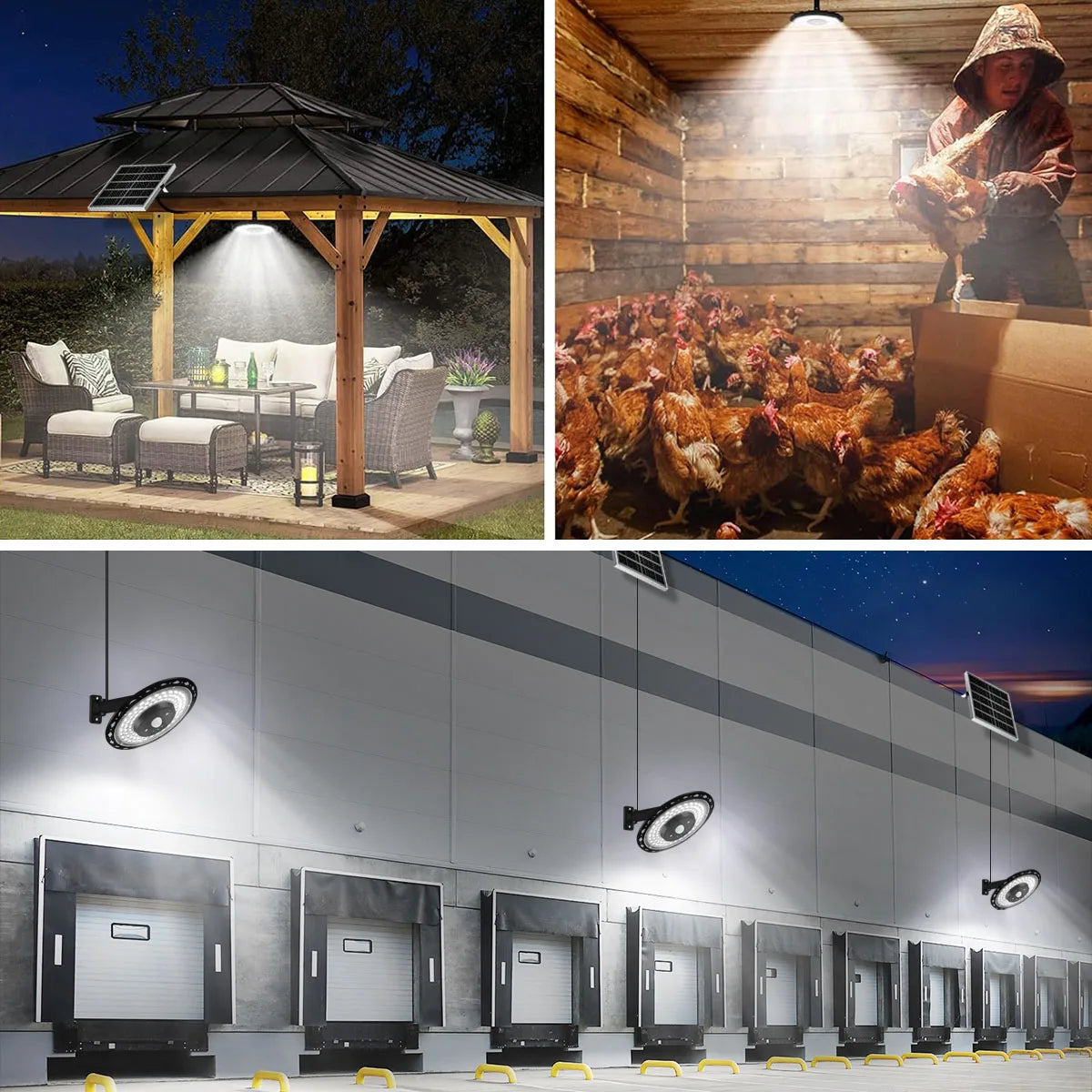 NEW Arrivals Solar Lights Indoor Outdoor 5 Modes Motion Sensor Solar Shed Light with Remote IP65 Waterproof for Barn Gazebo Yard Garage Garden Lawn