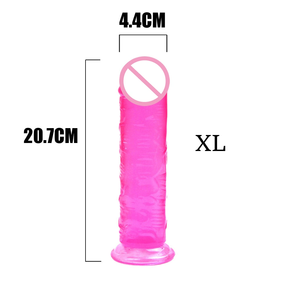 Cock Sex Toys Gode Adults 18 Anal Dildo God Rubber Penis Strap-on Realistic Big Shop Silicone Women Plug Butt Woman Glass