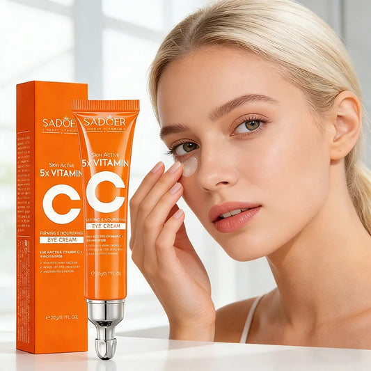 Vitamin C Eye Cream Anti Dark Circles Eyes Bags Remover Moisturizing Brightening Firming Skin Care Products for Eyes