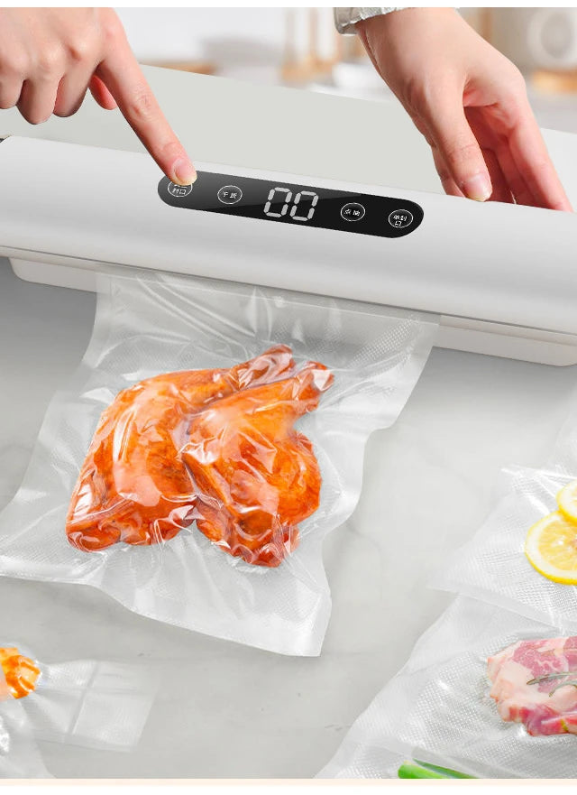 NEW Set Vacuum Sealing Machine Sealer + Bags for Kitchen Food Vacuum for Products  Home Appliance Cuisine Packaging Plastic Bag Sealant Kitchen Accessories