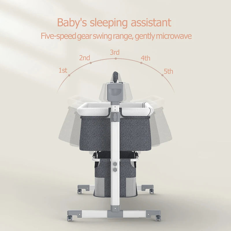 Baby Electric Bed Cribs for Baby Cot Baby Cribs Bassinet Bed for Newborn Baby Nest Electric Baby Cot Cradle Co-Sleeping Infant Crib