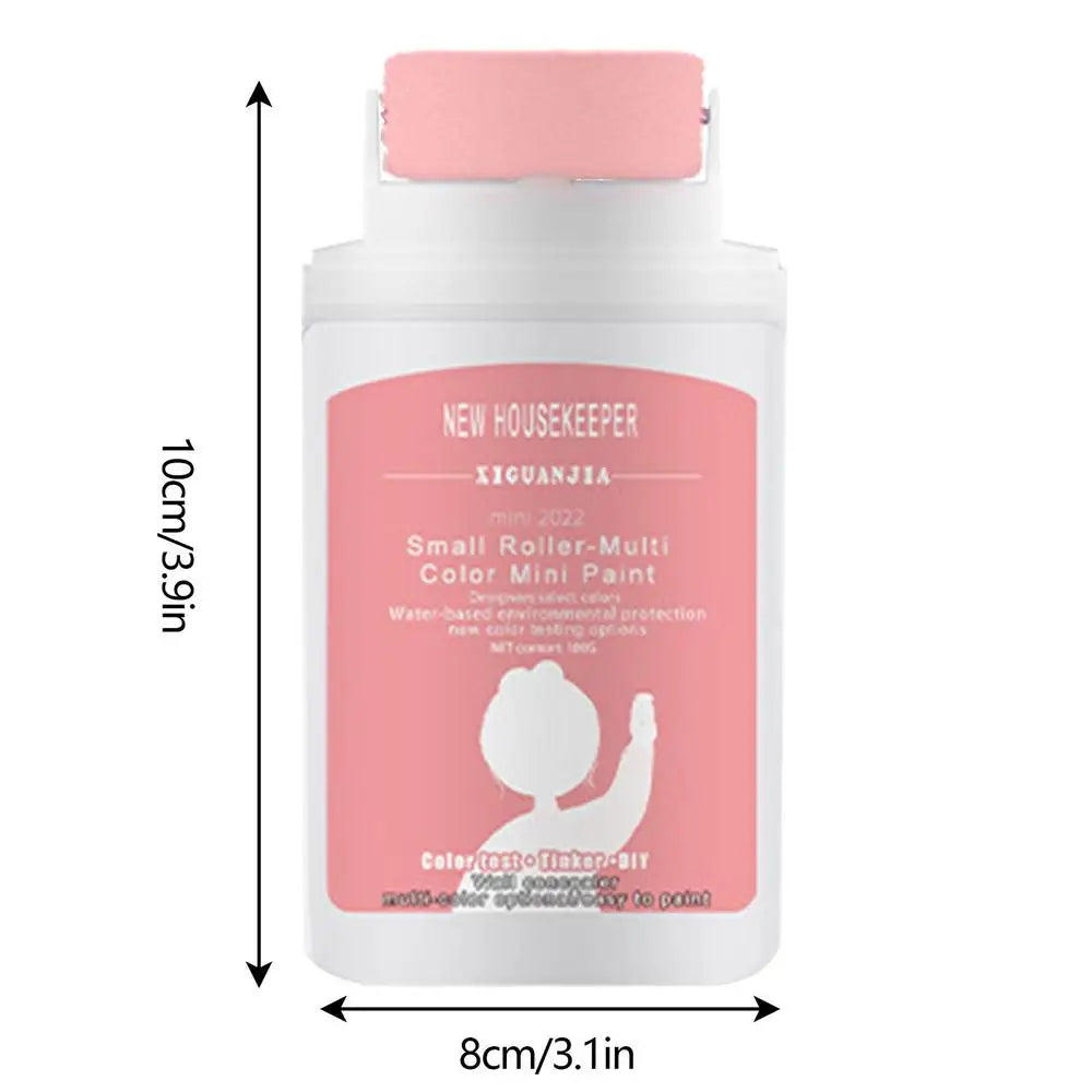 NEW Arrivals Korean Portable Wall Patching Brush with 100g White Latex Paint Quick Dry 3 Hours Wall Repair Paste Roller Handheld Wall Graffiti Repair Tool Home Supplies