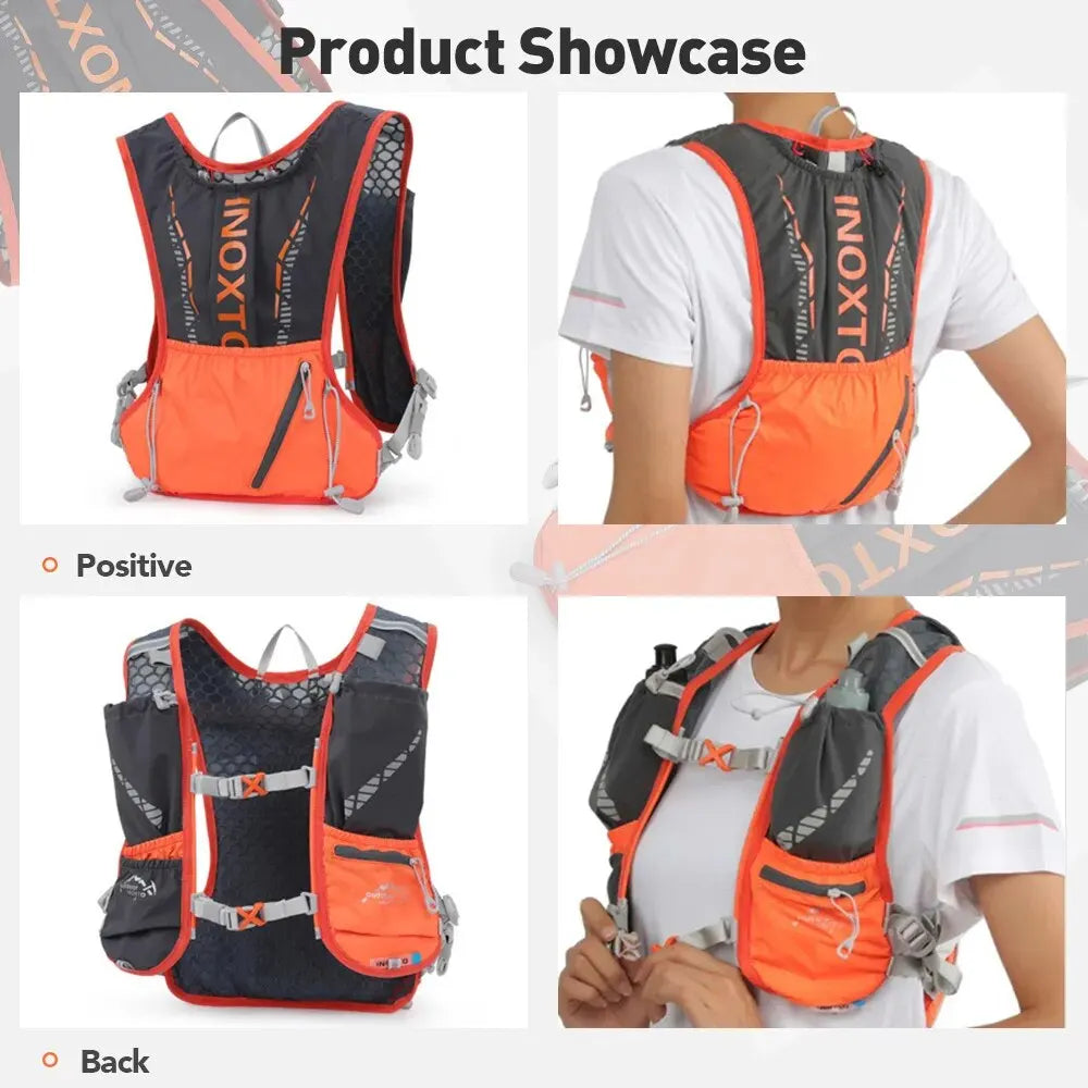 Lightweight Running Backpack Hydration Vest, Suitable for Bicycle Marathon Hiking, Ultra-light and Portable 5L