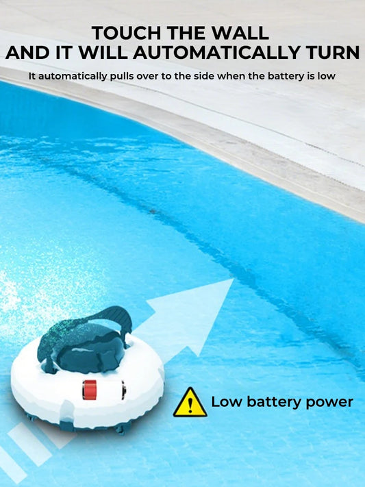 NEW UK/ US/ AUS/ EU Plug Powerful Wireless Cordless Robotic Pool Cleaner Pool Vacuum with Dual Motors Self Parking for Flat Ground Swimming Pools Set Water Pool Cleaning Supplies