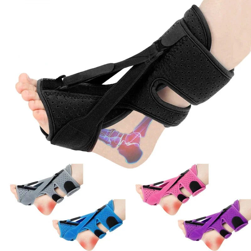 5 Colors Adjustable Night Splint For Plantar Fasciitis Pain Relief Soft Foot Drop Brace Sleeping Achilles Tendon Stretcher Boot Nighttime Orthopedic Brace Health Care Accessories
