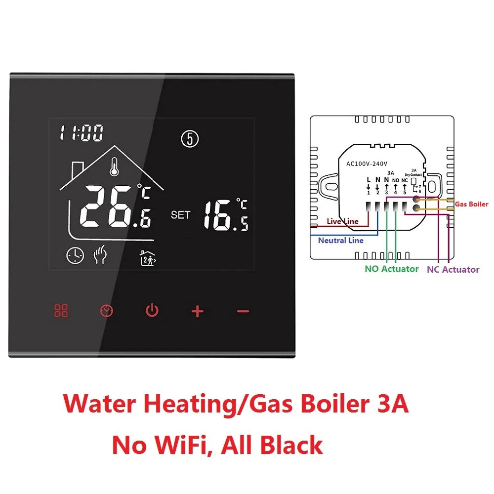 HEAT M4A Warm Floor Thermostat TUYA WI-FI 3A 16A Electric/Gas Boiler/Water Heating Temperature Controller For Home Office Use