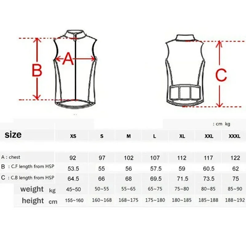 NEW Arrivals S-3XL Plus Size Original Merida Men's Bicycle Vest MTB Bicycle Vest Road Bicycle Windproof Vest Sleeveless Lightweight Breathable Cycling Jacket Cycling Apparel Accessories Sports Clothing Supplies