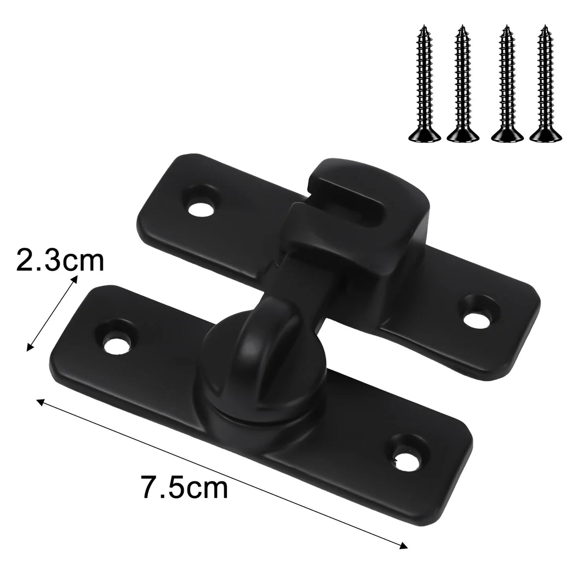 2/4 Sets Silver/Gray 90 Degree Window Drawers Cabinet Locks Stainless Steel Hook Latch Barn Door Latch Bolt Hooks Sliding Gate Buckles Hardware Home Indoor Outdoor Garden Street Door Security Supplies