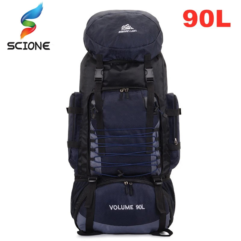 NEW Arrivals 90L Large Capacity Outdoor Travel Hiking Camping Backpack Waterproof Mountaineering Camping Trekking Hiking Backpack Rucksack Travel Sports Bag
