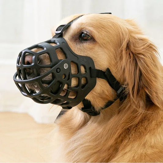 S-XXL Silicone Dog Muzzle Anti-Biting Breathable Mouth Mask for Medium Large Dog Accessories Safe Comfortable Outdoor Supplies