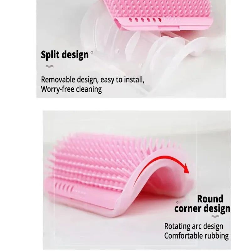 Cats Brush Corner Cat/Dog Massage Self Groomer Comb Rubs The Face with A Tickling Product  New Pet Rubbing Toys