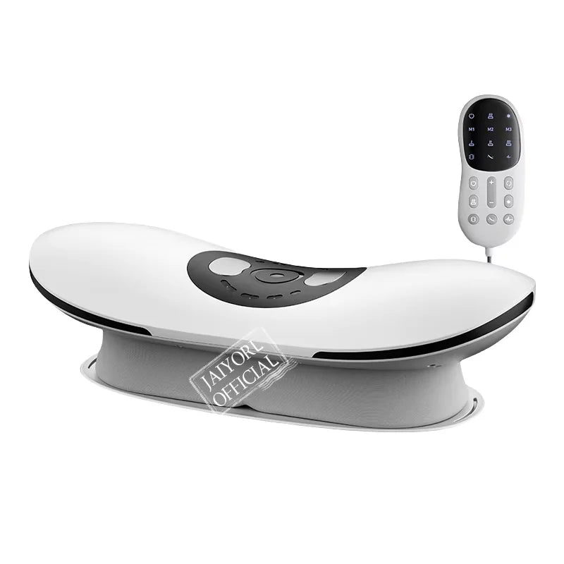 New Upgrade Air-Lip Stretch Low Frequency Thermal Vibration Waist Massage Heeling Spot Left and Right Swing + Up and Down Traction Massage Relaxation Accessories Health Care Supplies