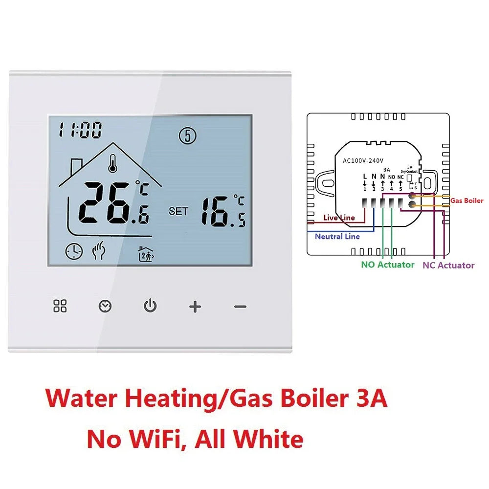 HEAT M4A Warm Floor Thermostat TUYA WI-FI 3A 16A Electric/Gas Boiler/Water Heating Temperature Controller For Home Office Use