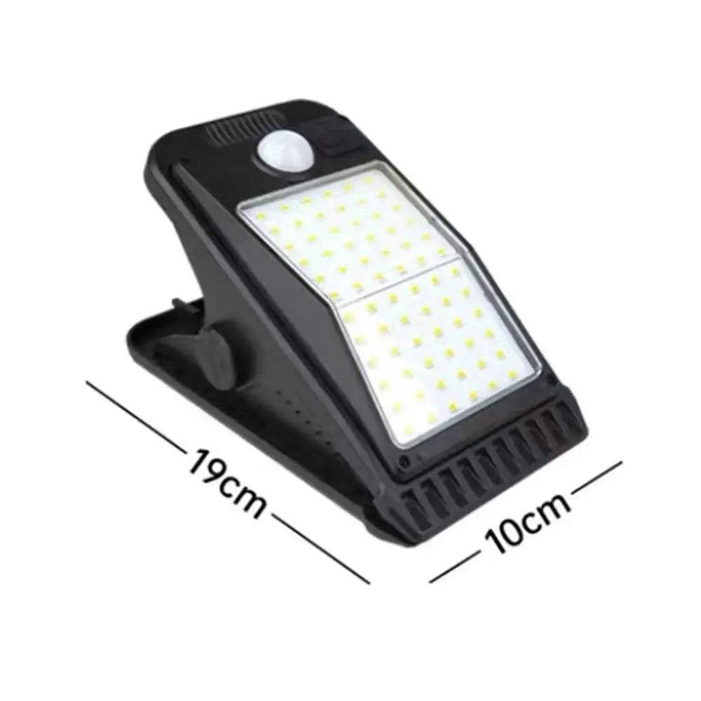 Super Bright Solar Clip Lights IP65 Waterproof Portable Human Body Induction Lighting Body Sensor Camping Garden Wall Light Home Lighting Accessories