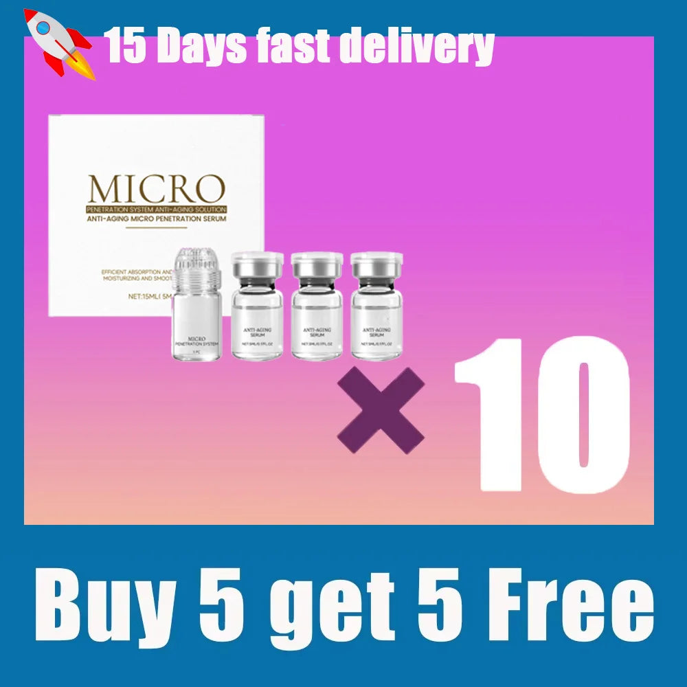 Buy 5 Get 5 Free Collagen Anti-Wrinkle Essence Hydrating Firming Pore-Cleaning Anti-Aging Essence Set Women Skin Care Sets Korean Beauty Products