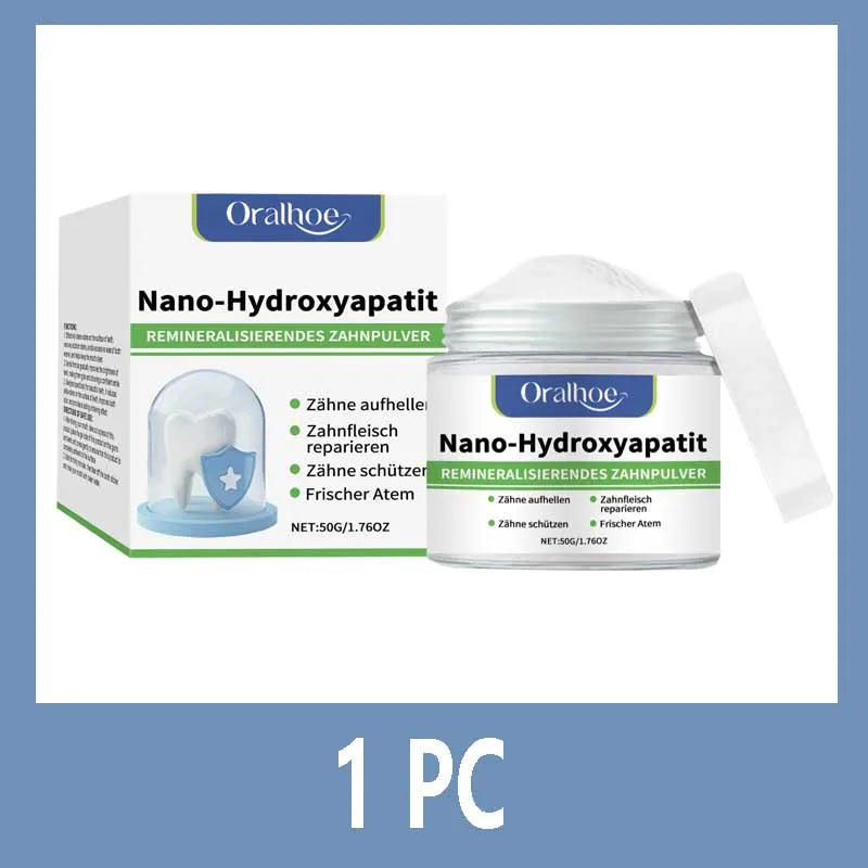 Buy 10 Get 12 Free  Whitening Tooth Powder with 10% Hydroxyapatite - Remineralizing, Cool Mint, Enamel Repair & Fresh Breath Oral Hygiene Sets Dental Supplies