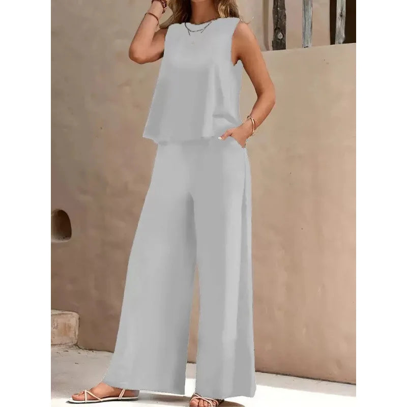 10 Colors 2 PCS Set S-XL UK Size Casual Ladies Woman New Matching Outfits Female Summer  Clothing Suit