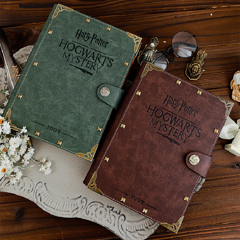 A5 B5 Harry Potters Notebook Hogwarts Loose-leaf Vintage Kraft Notepad Gryffindor Slytherin Raven Claw Hufflepuff Document Book