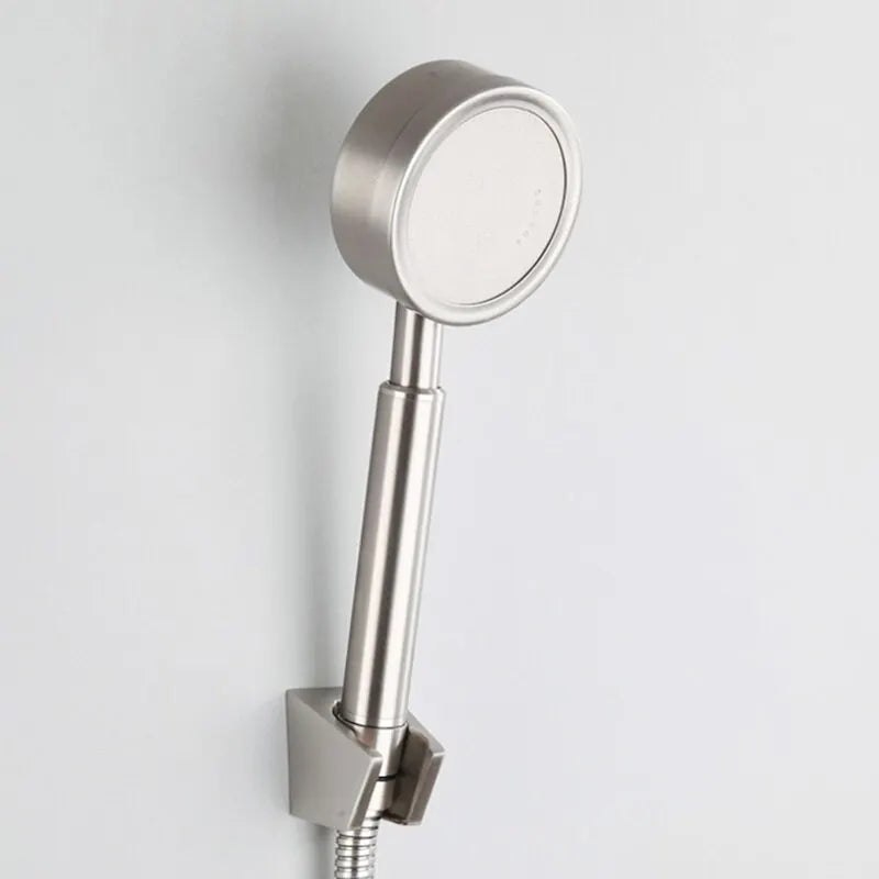 Stainless Steel Bathroom Handheld Shower Head High Pressure Water Saving Sprayer Nozzle Supercharged Rainfall Modes