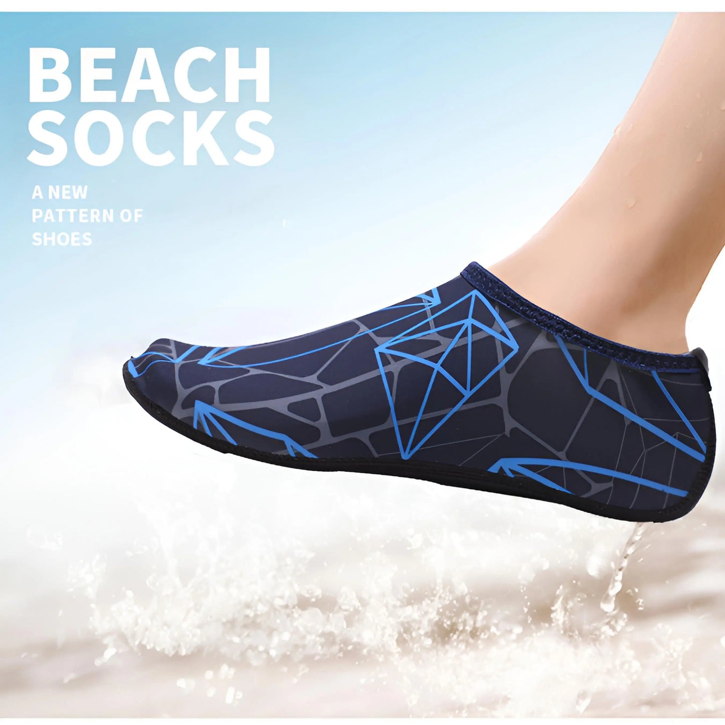 Water Shoes for Women Men Quick-Dry Aqua Water Socks Barefoot Shoes for Swimming Beach Pool Yoga Surf