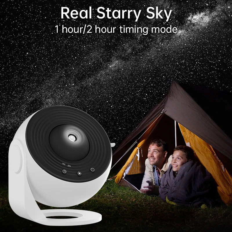 Night Light Galaxy Projector Starry Sky Projector 360° Rotate Planetarium Lamp For Bedroom Valentines Day Gift Wedding Deco