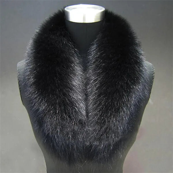 NEW Arrivals Luxury Real Natural Color Raccoon Fox Real Fur Collar Scarf Genuine Big Size Scarves Warp Shawl Neck Warmer Stole Muffler with Clip Loops Ladies Luxury Fashion Apparel Accessories Clothing Supplies