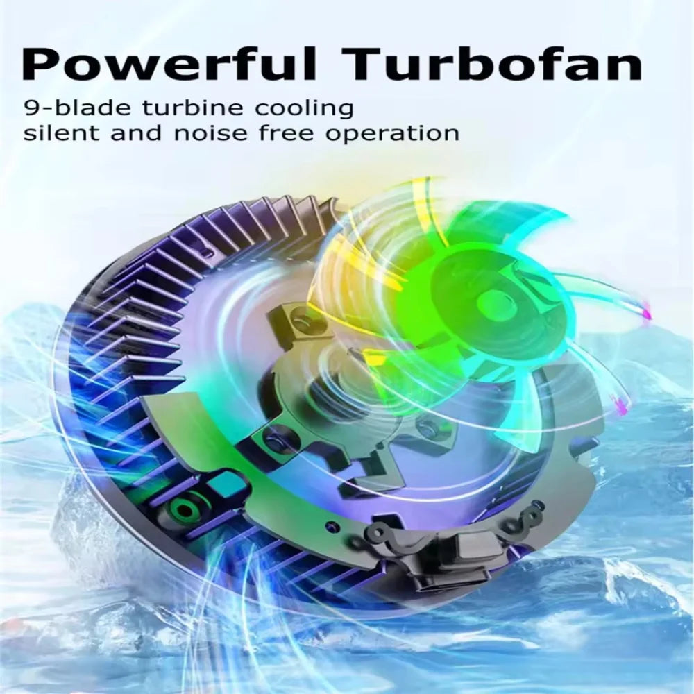 New Arrivals SL17 Magnetic Display Phones Cooler Back-Clip 2 in 1 Game Cooler Semiconductor Fast Phone Cooling Fan for IOS Android Phone Mobile Cell Phones Accessories