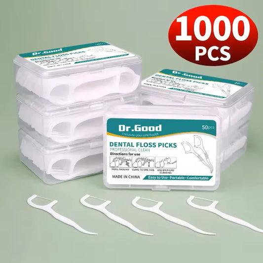 NEW Arrivals 1000 PCS Set Dental Floss Sticks Oral Personal Care Dentistry Tools Teeth Cleaning Accessories