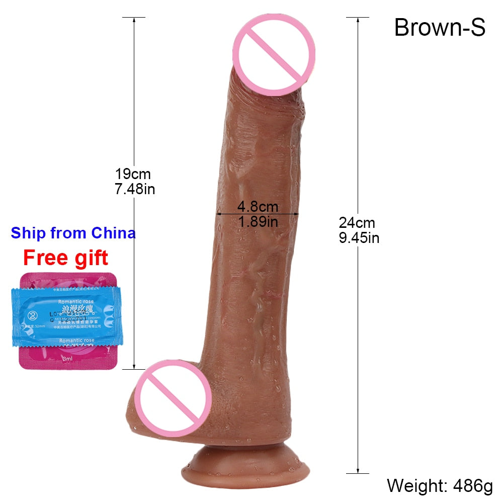 Realistic Dildo With Suction Cup Huge Black Adults Sex Toys For Woman Men Soft Dick Big Penis Anal Plug Vagina Erotic Sexy Shop