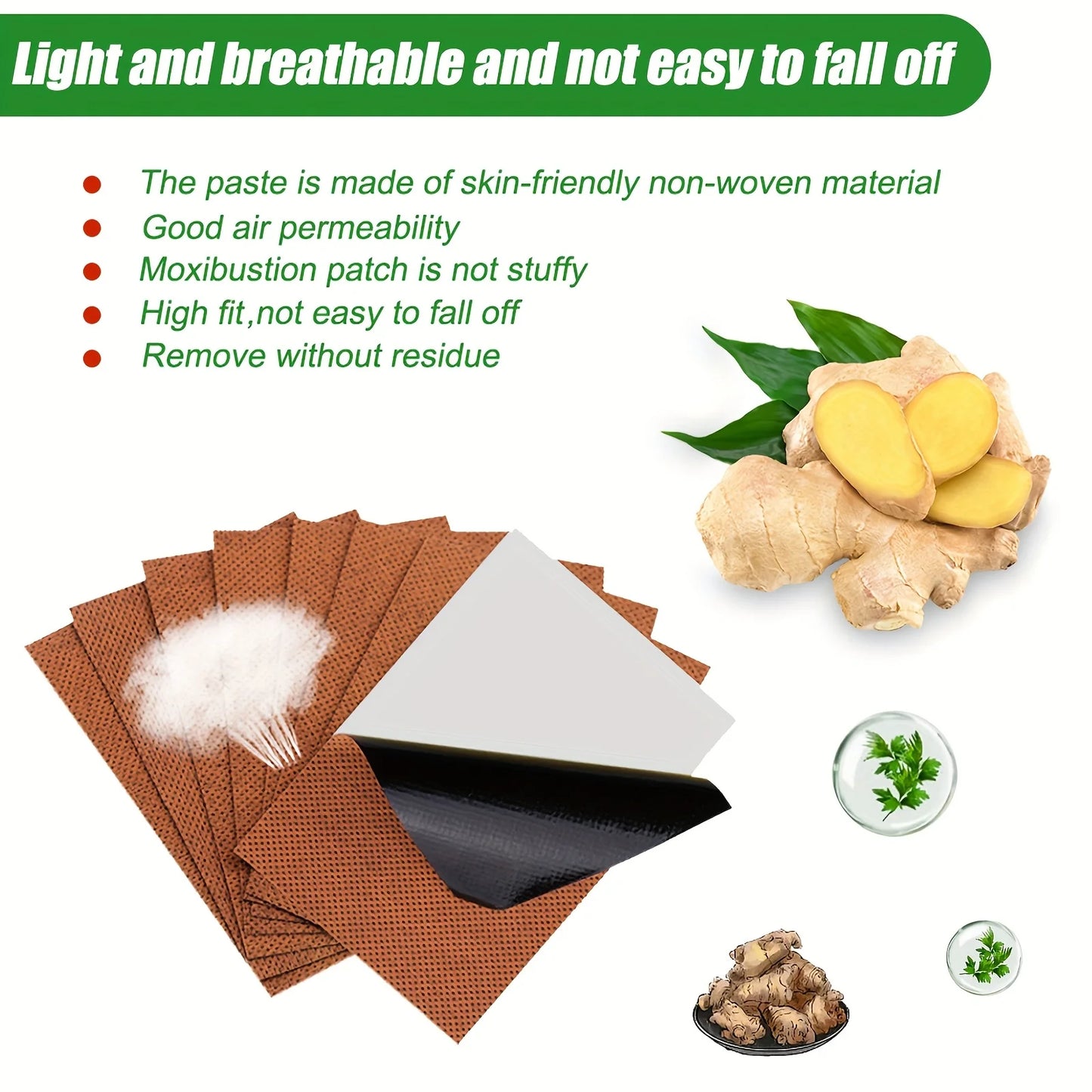 100 PCS Natural Herbal Set Neck/Shoulder/ Back/ Abdomen/ Knee/Hands Pain Relief Therapy Circulation Heating Warm Patches Sports Injuries Treatment Health Care Accessories