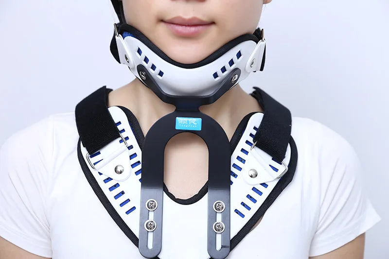 Korean Medical Neck Brace - Adjustable Cervical Collar for Home Rehabilitation, Traction Support & Posture Correction Health Care Accessories