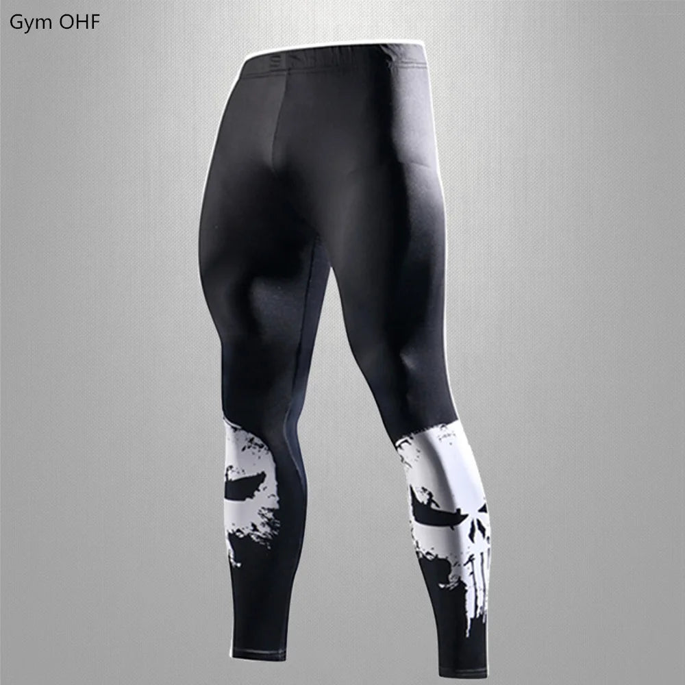 Rashguard Men Compression Tight Leggings Running Sports Male Fitness Jogging Pants Quick Dry Pants Workout Training Yoga Bottoms