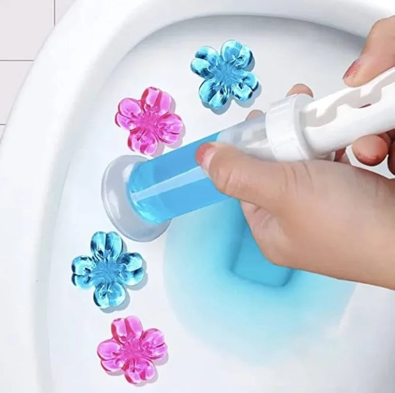 NEW 5PCS Toilet Cleaner Korean Gel Deodorant Toilet Gel Air Freshener Aromatic Flower Detergent Drain Kitchen Sink Bathroom Fragrance Household Cleaning Home Bathroom Cleaning Supplies