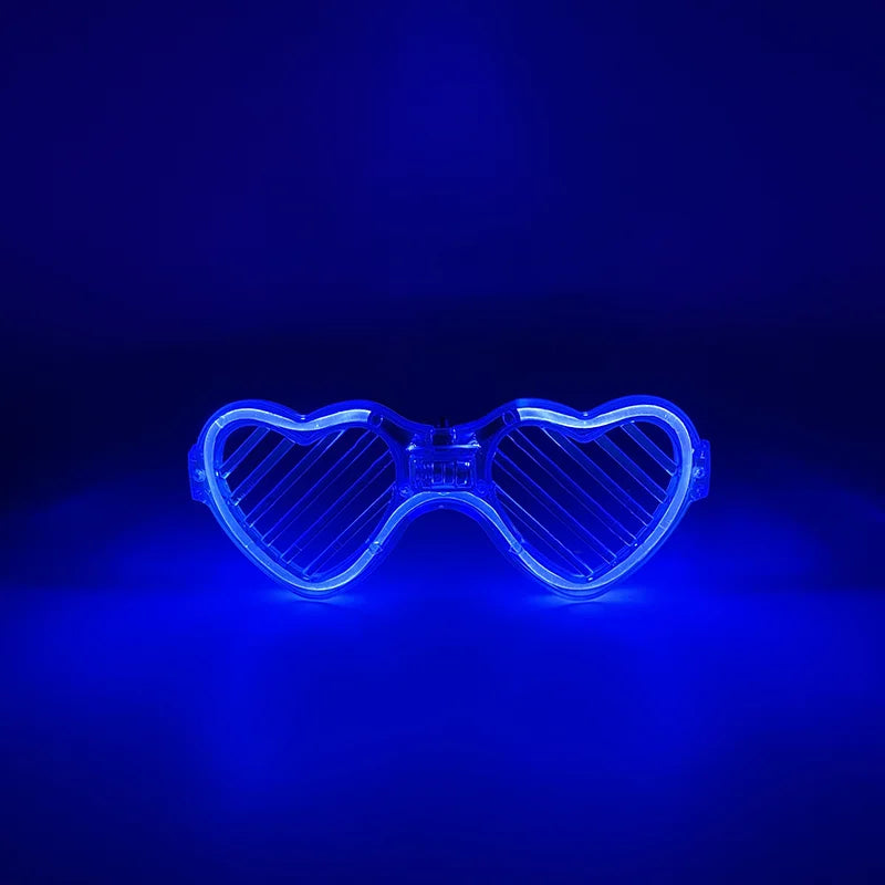 2 PCS Set Headbands + Glasses Rave Party  Luminous Flashing Noodles Headband Light Up Braid Headband Girl Women Bar Club Night Show Headwear Supplies