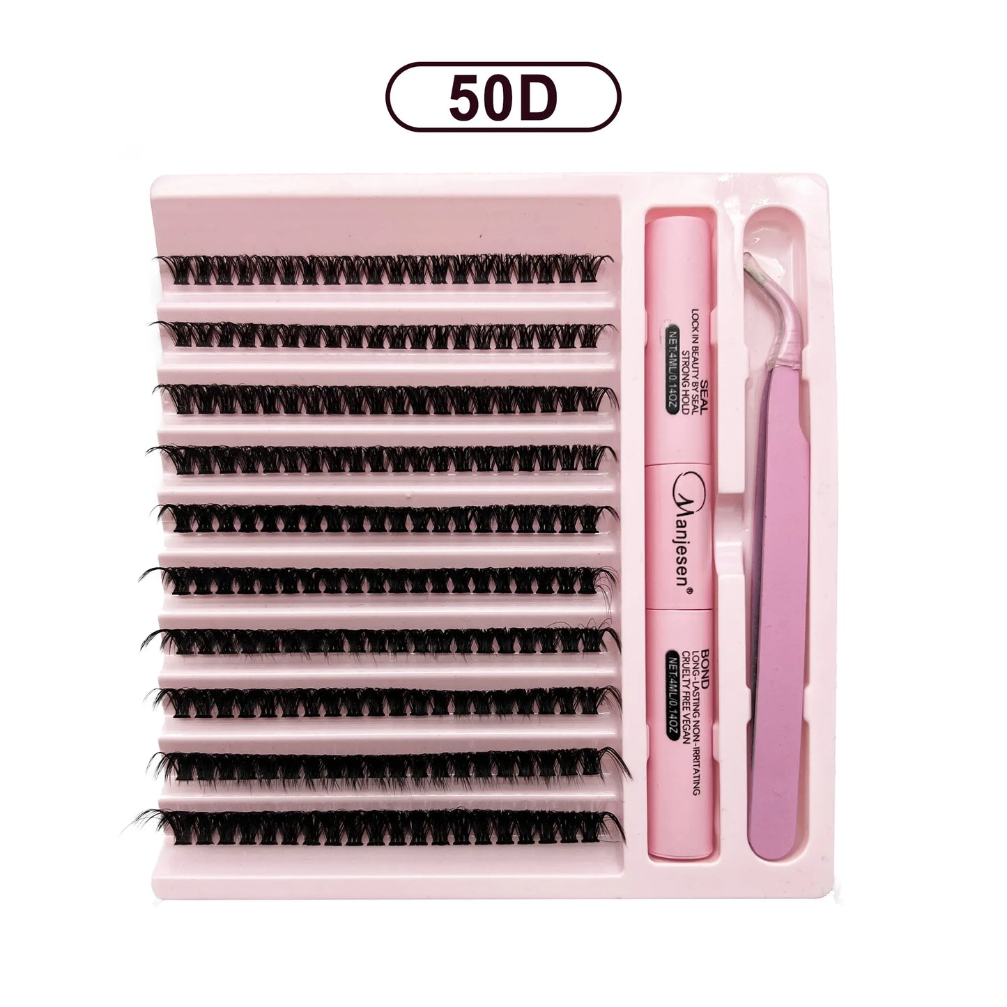 NEW Arrivals 30-40-50D Full Set DIY Lashes Extension Kit Eyelashes 200 PCS Clusters Lash Bond and Seal Makeup Tools for Gluing  Lashes Gluing Glue  Accessories