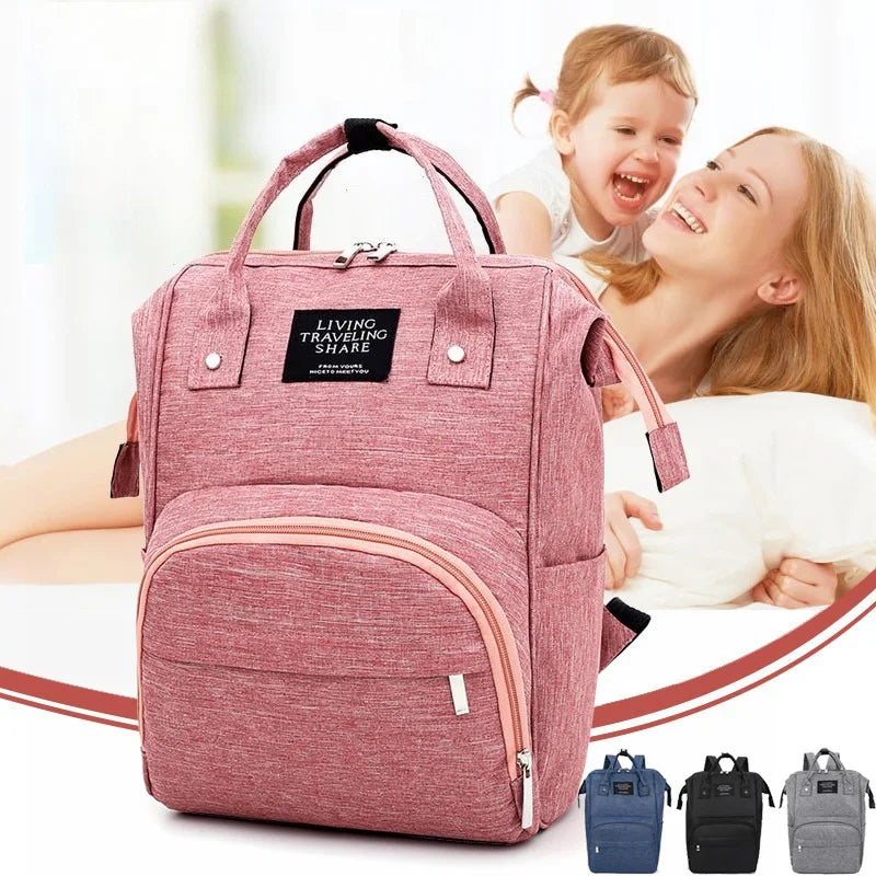 NEW Arrivals Outdoor Travel Nappy Backpack Diaper Bag Milk Bottle Storage Organizer Mummy Large Capacity Bags Mother Baby Multi-Function Waterproof Outdoor Travel Diaper Bags for Baby Care.