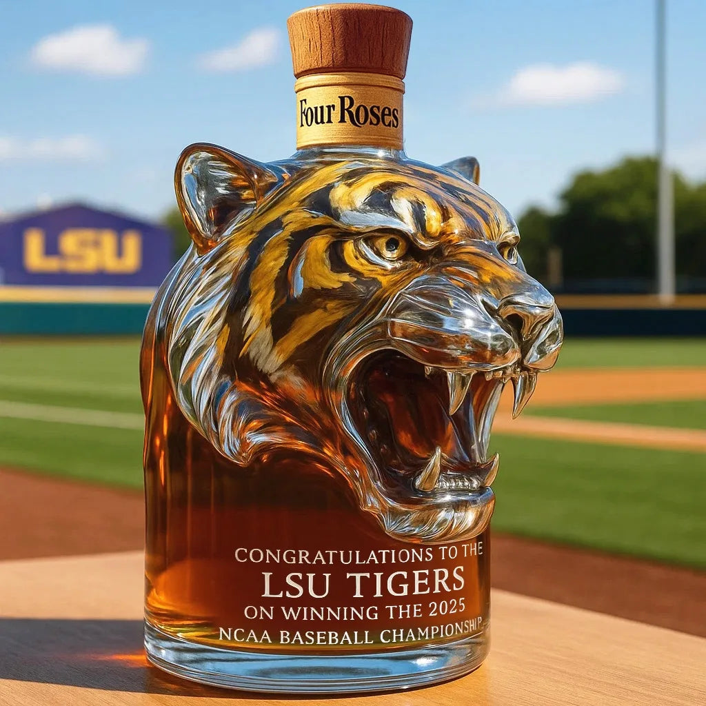 NEW Tiger Creative Bottle Interesting Whiskey Bottles, Novelty Glass Wine Decanter, for Men Whiskey Lovers & Collectible Drinkware Accessories Home Glassware Bar Pubs Night Club Barware Supplies
