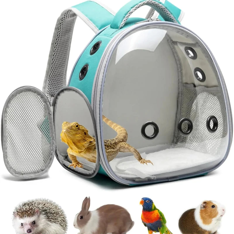 New Bird Carrier Small Pet Travel Bag for Small Parrot Lightweight Portable Backpack Sugar Glider Hamster Cage 12.6inch Tall