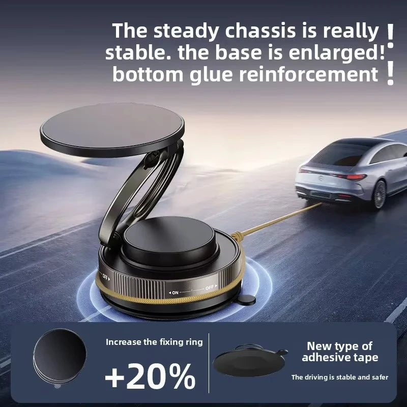 NEW Arrivals T30 Vacuum Magnetic Phone Holder Stand, for Mag Safe Suction Cup Phone Mount Adjustable Swivel Lock, for Your Car/Gym/Mirror