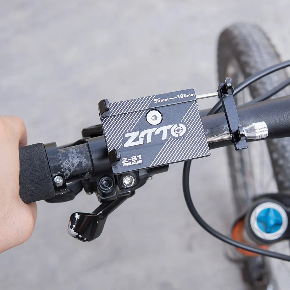 ZTTO Bicycle Phone Holder Reliable Mount Universal MTB Mobile Cell GPS Metal Motorcycle Holder on Road Bike Moto M365 Handlebar