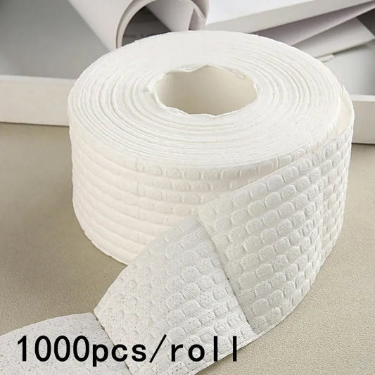 1000 PCS Set Roll Nail Cotton Wipes UV Gel Nail Tips Polish Remover Cleaner Lint Paper Pad Soak Nail Art Cleaning Manicure Tools Set Nail Care Supplies