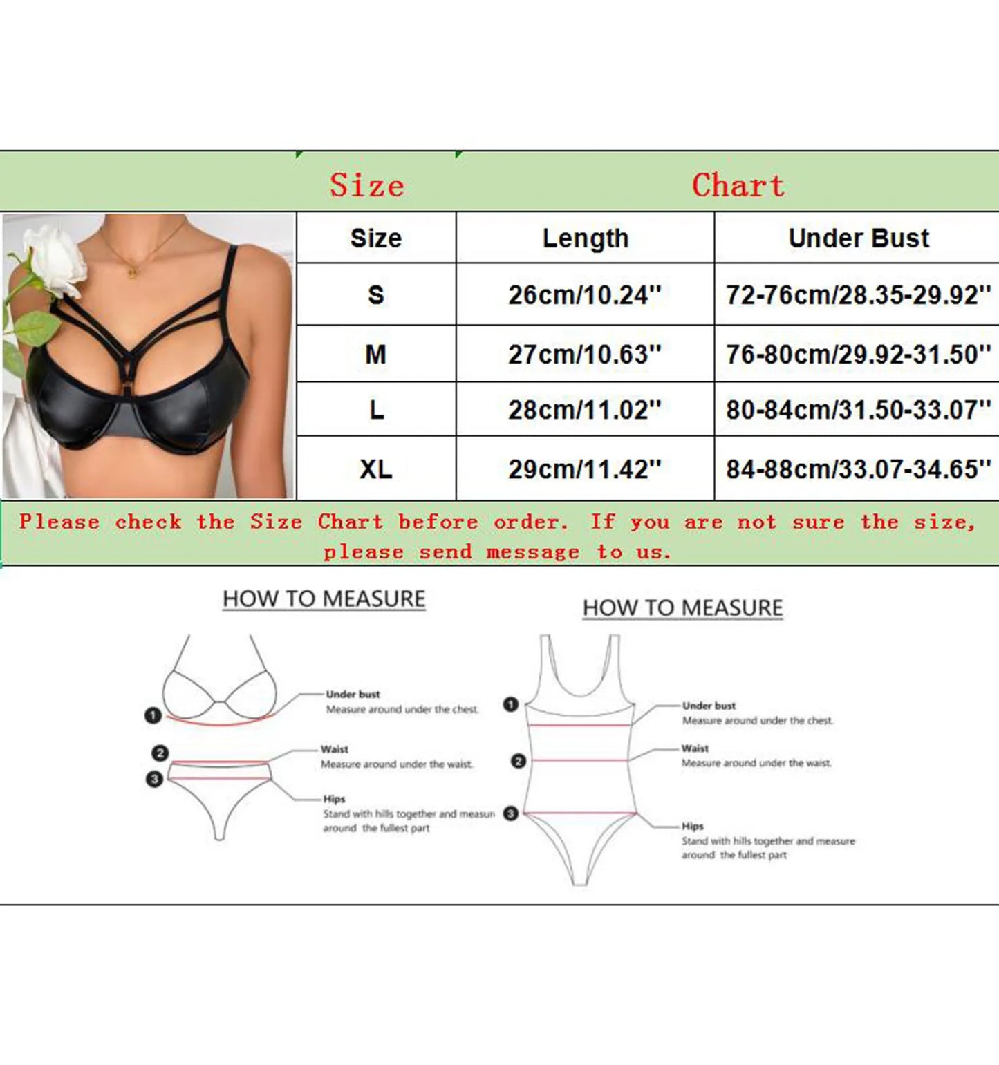 NEW Sexy Black Women Bra PU Leather Underwear Hollow Lingerie Solid Panties Bras For Women Underwired Underwear Brassiere Clubwear Ladies Luxury Underwear Supplies Lingerie Fashion Clothing Products